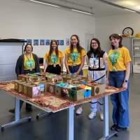 Our students running their own workshop as part of Edinburgh Science Festival