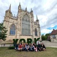 Our students in front of York cathedral while attending a joint-CDT conference