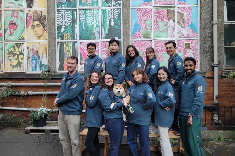 Our 2024 cohort in their AI4BI hoodies