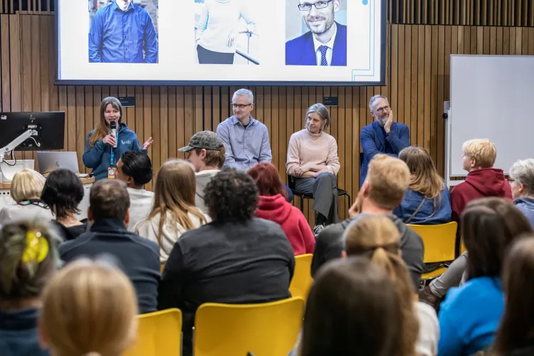 One of our students chairing the academic panel