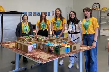 Our students, alongside other PhD candidates, at Edinburgh Science Festival