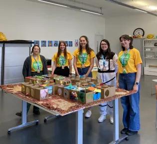 Our students running their own workshop as part of Edinburgh Science Festival