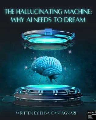 Title cover page of the article with a futuristic illustration of a brain